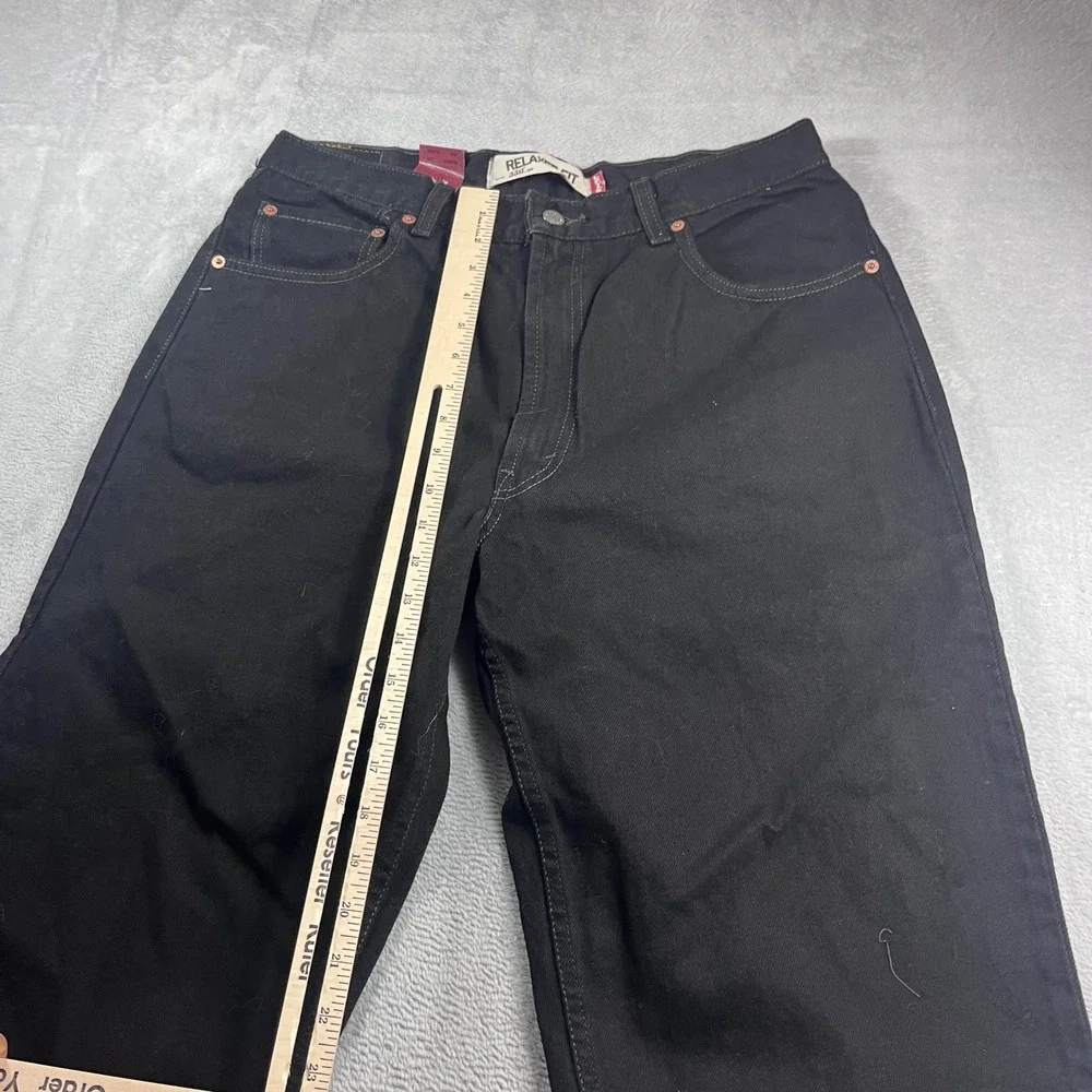 Levis 550 Relaxed Fit Black Jeans Mens 36x34‎ NWT Tapered Leg Denim Pants
